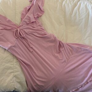 Bodycon pink dress